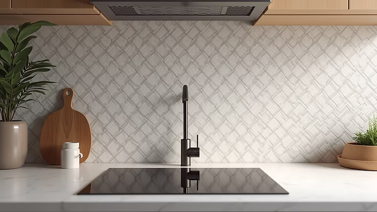 Custom tile installation detail