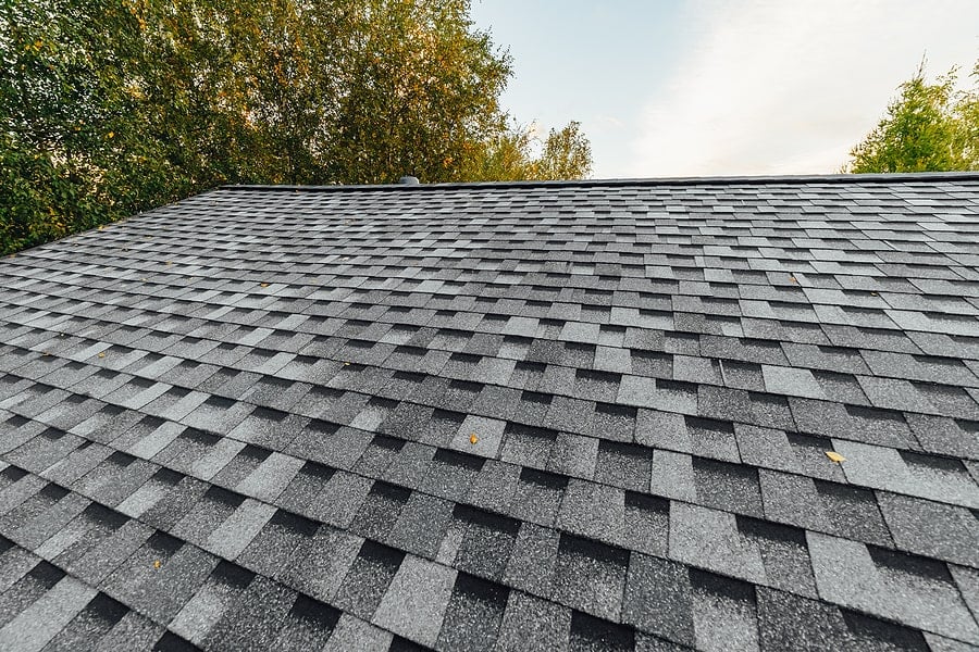 Asphalt shingle roof installation close-up by Hillstar Construction in Los Angeles