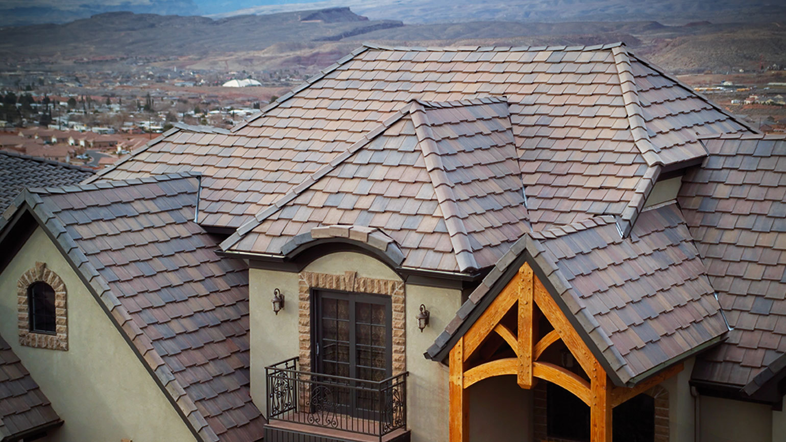 Concrete tile roof detail showing craftsmanship by Hillstar Construction in Los Angeles